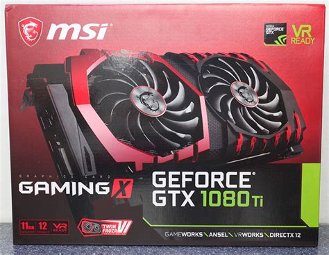 MSI GTX 1080 Ti Gaming X 11 GB Review .